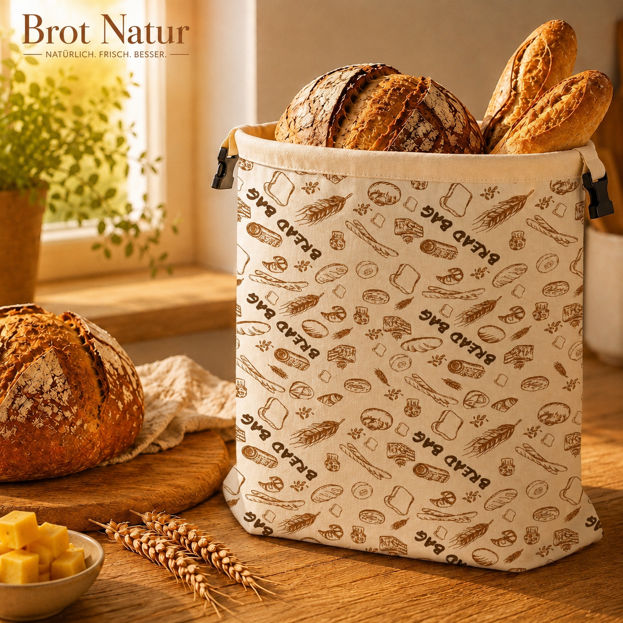 Brotnatur™ Bienenwachs Brotbeutel - Premium